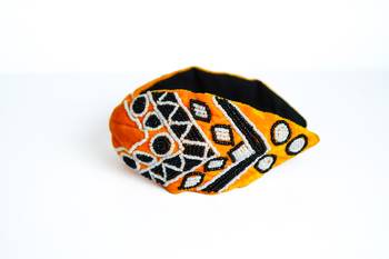 Embellished yellow with multi color hairband for girls /Women (Hair Accessories) 3