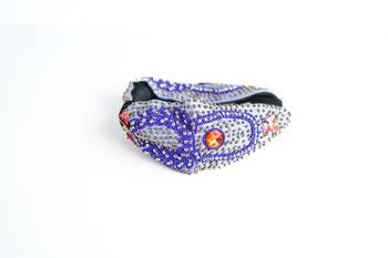 Embellished grey with multi color hairband for girls /Women (Hair Accessories) 2