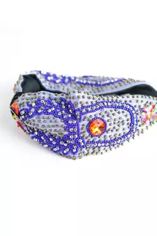 Embellished grey with multi color hairband for girls /Women (Hair Accessories)