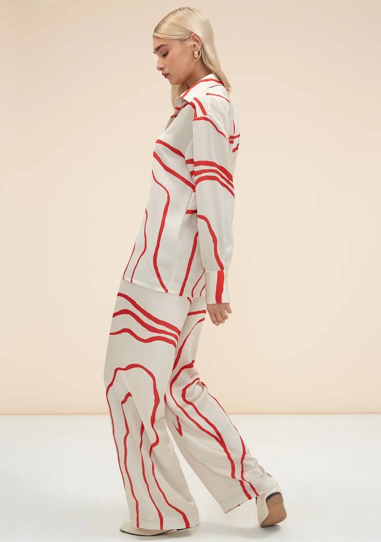 JSDC Occasional Wear Organza Silk Fabric Dress Top And Palazzo