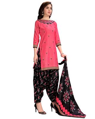 Pink printed cotton salwar 3