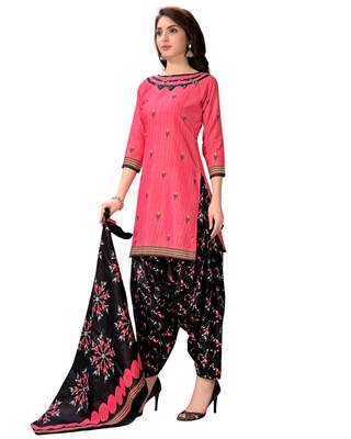 Pink printed cotton salwar 4