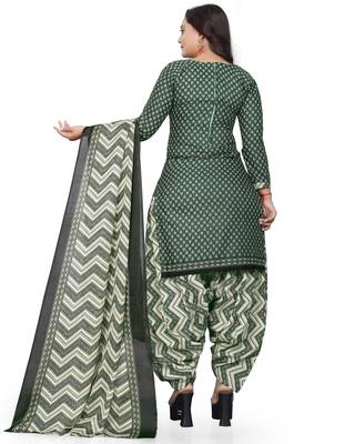 Green printed cotton salwar 2
