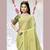 Mehendi printed brasso saree with blouse
