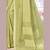 Mehendi printed brasso saree with blouse