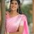 Pink Banarasi Silk Saree With Blouse Piece