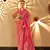 Pink Woven Silk Blend Saree With Blouse