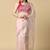 Baby Pink Organza Sequence Party Wear Saree