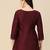Wine Colour Girlish Casual Short Kurti For Trendy Looks