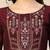 Wine Colour Girlish Casual Short Kurti For Trendy Looks