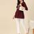 Wine Colour Girlish Casual Short Kurti For Trendy Looks