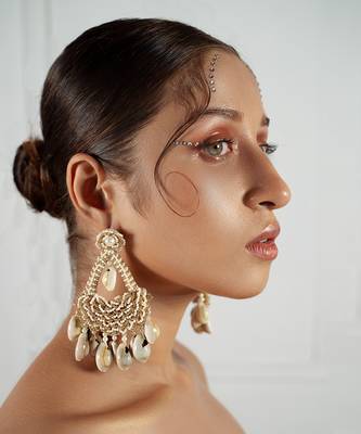 Shell drop dangler earrings 1