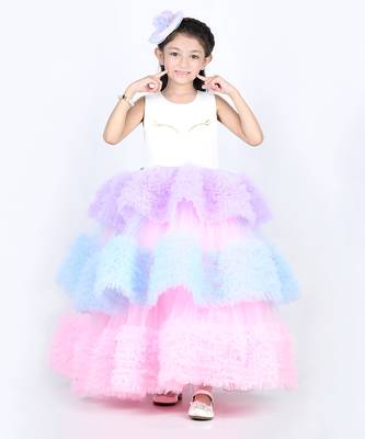 Multi color unicorn fairy dress 1