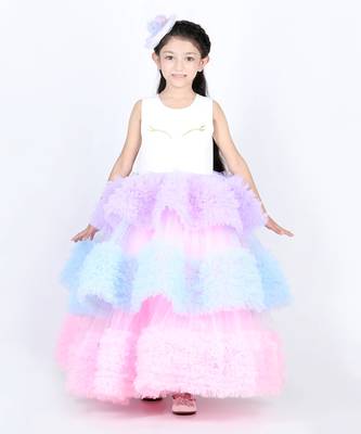 Multi color unicorn fairy dress 2