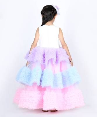 Multi color unicorn fairy dress 4