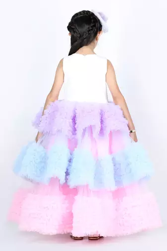 Multi color unicorn fairy dress