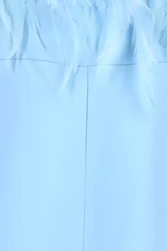 Ice blue furry jumpsuit