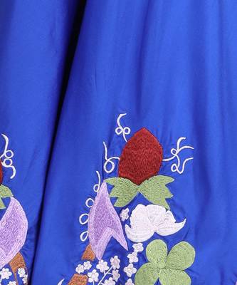 Electric blue ethnic jumpsuit 5