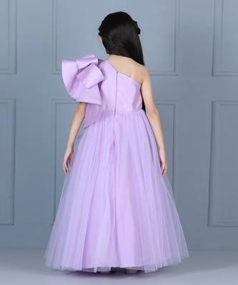 Lilac off shoulder gown 5