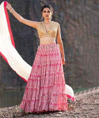 Featuring A Printed Lehenga 2