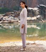 Featuring A Grey Pakistani Suit