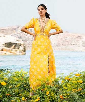 Featuring A Yellow Anarkali Suit 1