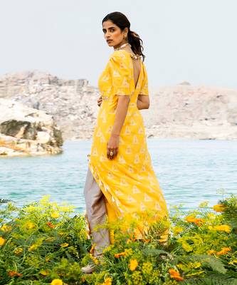 Featuring A Yellow Anarkali Suit 2
