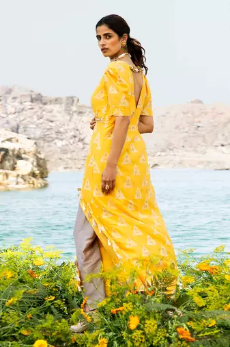 Featuring A Yellow Anarkali Suit