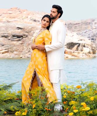 Featuring A Yellow Anarkali Suit 3