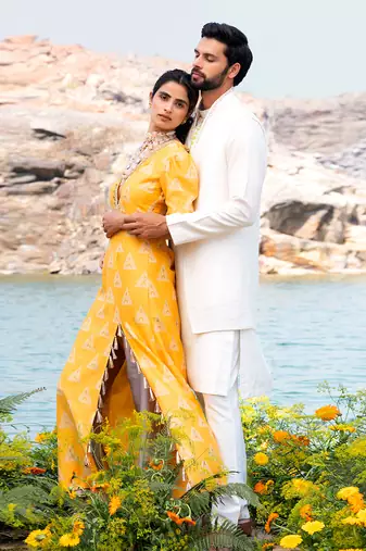 Featuring A Yellow Anarkali Suit