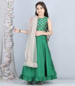 Green gotta work lehenga set