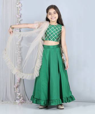 Green gotta work lehenga set 2