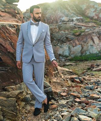 Coin Grey Coloured Tuxido 1