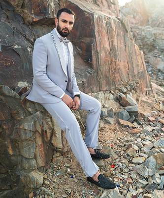 Coin Grey Coloured Tuxido 2