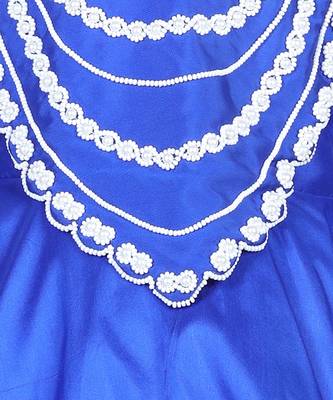 Electric blue peplum kurta set 5