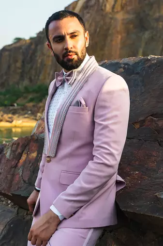 Lilac Coloured Tuxido