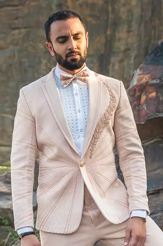 Peach Coloured Tuxido