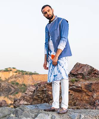 Fazal Tie & Die Kurta With Pants 1
