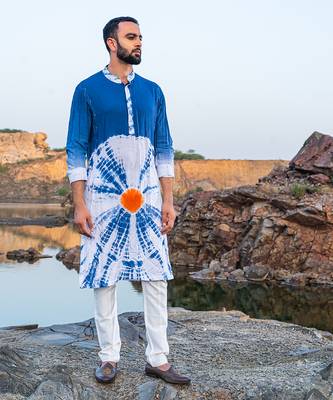 Fazal Tie & Die Kurta With Pants 2
