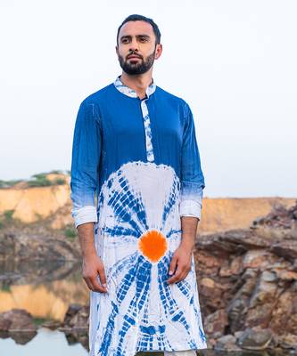 Fazal Tie & Die Kurta With Pants 3