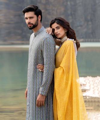 Multi Coloured Bandni Kurta With Box Pants 2