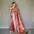 Pink Soft Silk Blend Saree With Kalamkari Print