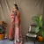 Orange Cotton c Traditional Kalamkari Print Saree