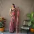 Pink Cotton c Traditional Kalamkari Print Saree