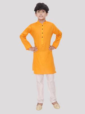 boys handloom cotton kurta set 1