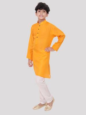 boys handloom cotton kurta set 3