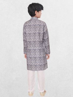 Hloom boys benaras cotton indi print kurta set- arsh collection 2