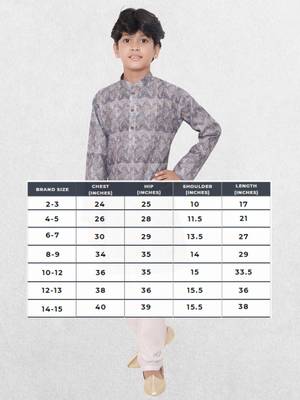 Hloom boys benaras cotton indi print kurta set- arsh collection 5