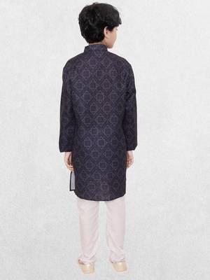 Hloom boys benaras cotton indi print kurta set- arsh collection 2