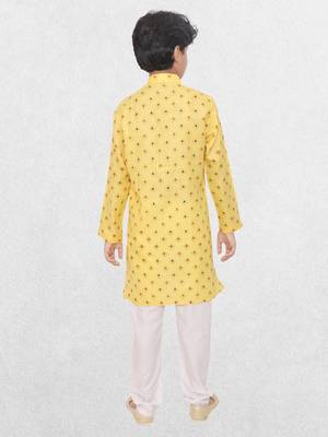 Hloom boys cotton printed kurta set -  mahir collection 2